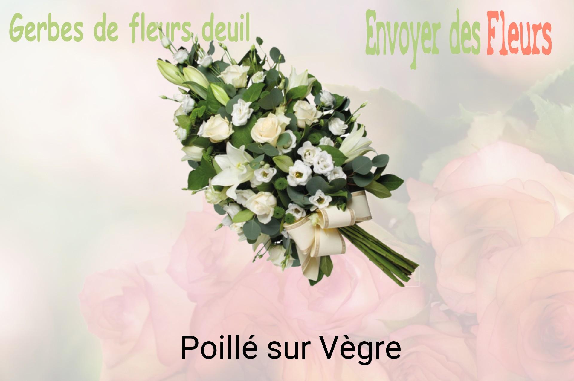Gerbe de fleurs de deuil livrée à Poillé-sur-Vègre